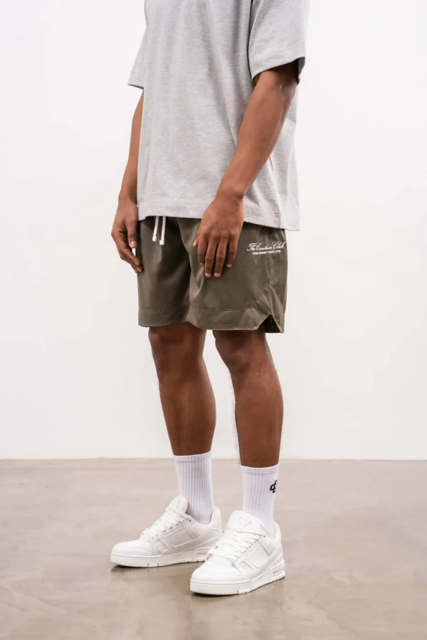 The Couture Club Shorts-Airtex Panelled Shorts