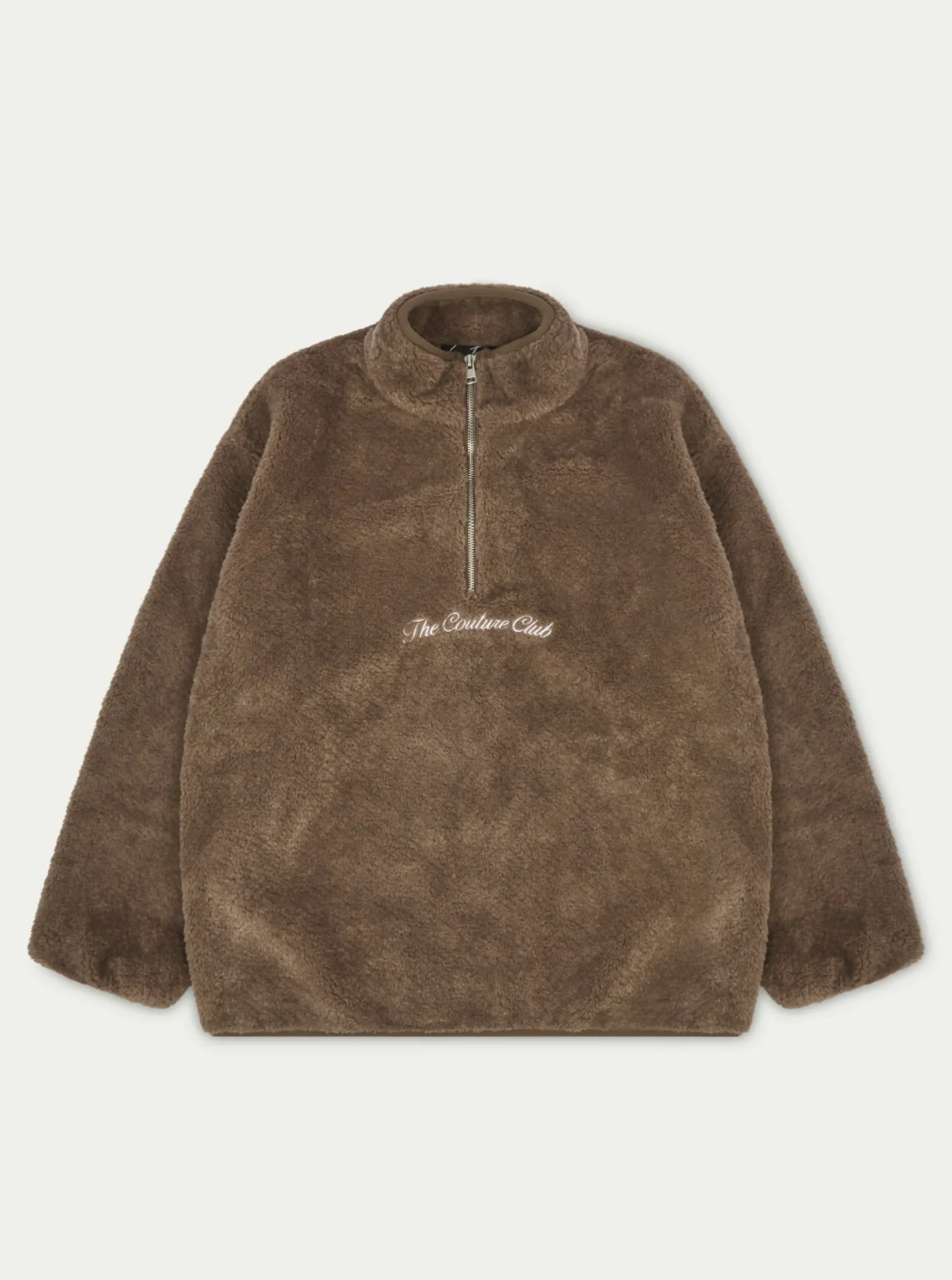 borg_quarter_zip_funnel_n_0.webp The Couture Club Coats & Jackets-Borg Quarter Zip Funnel Neck Jumper