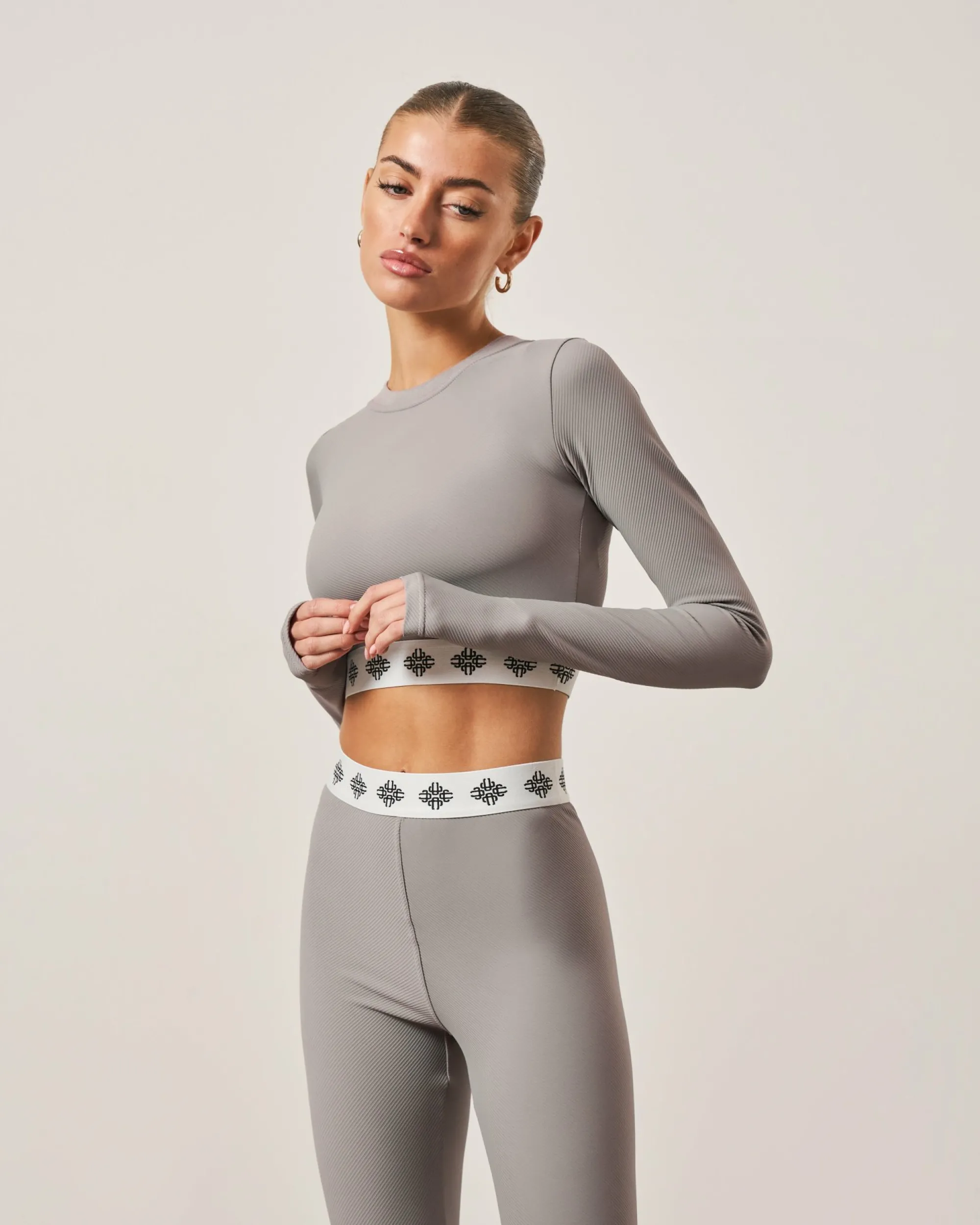 branded_waistband_fitted__2-1.webp The Couture Club Tops-Branded Waistband Fitted Ribbed Top