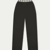 The Couture Club Bottoms-Branded Waistband Tailored Pant