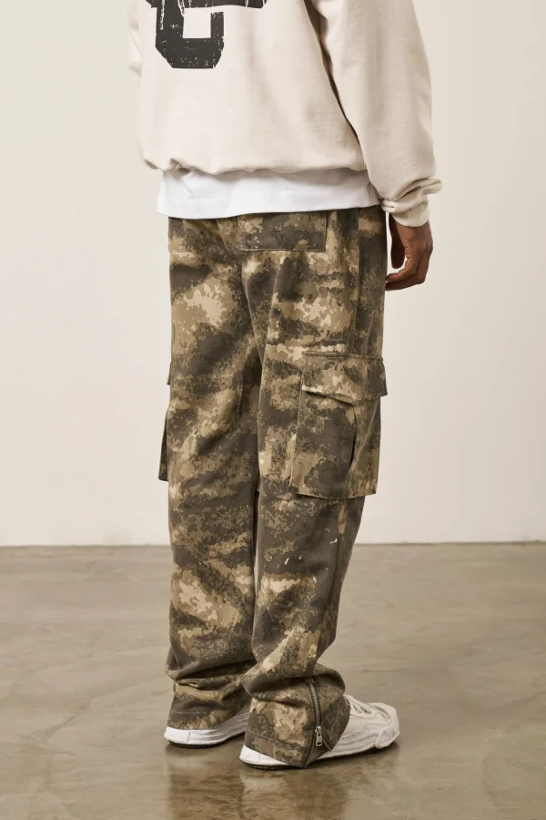 The Couture Club Cargo Pants-Camo Straight Leg Cargos