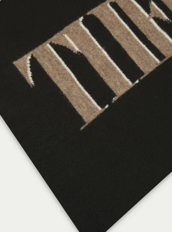 The Couture Club Knitwear-Copyright Logo Wool Scarf