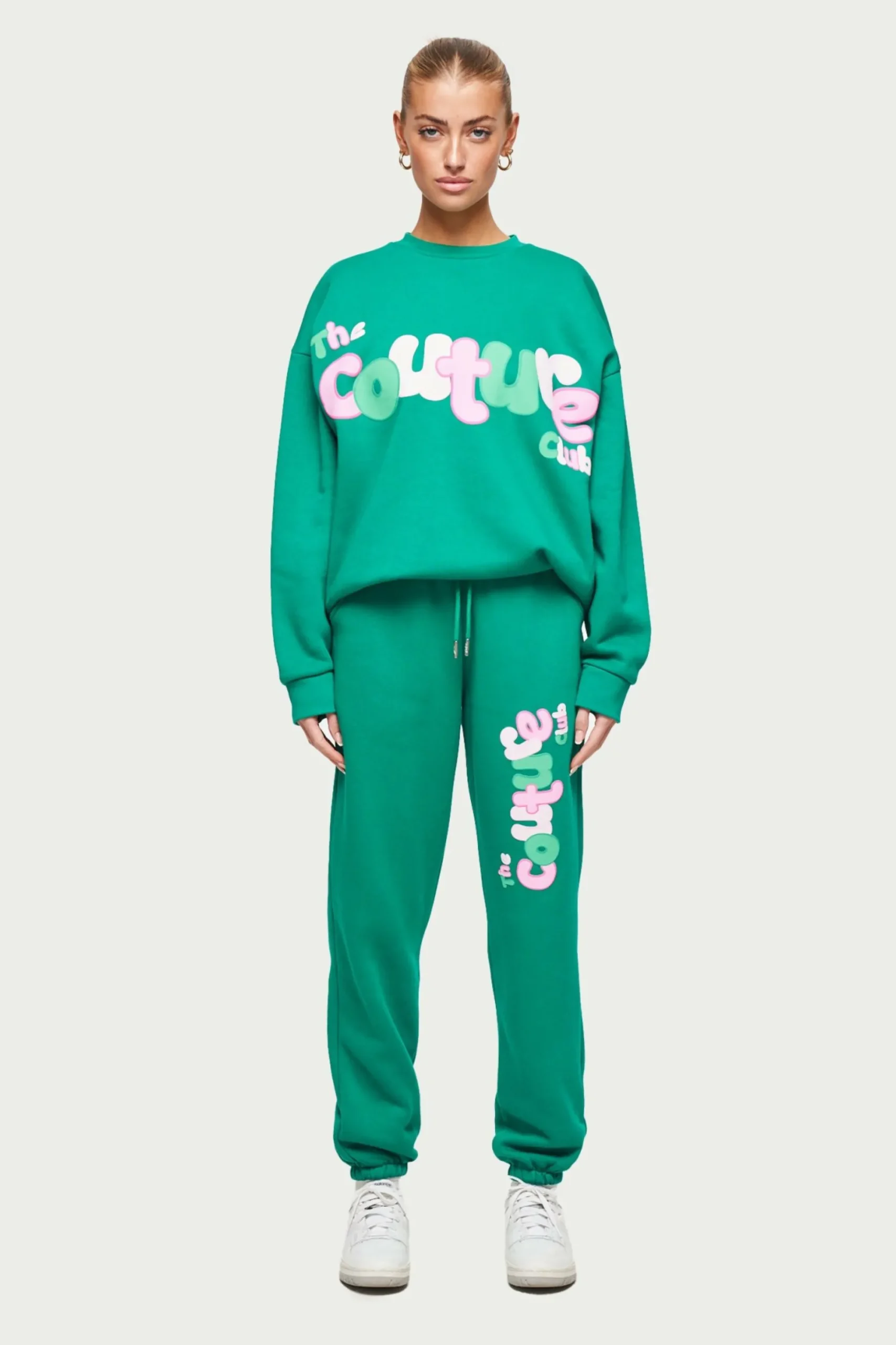 couture_bubble_oversized__1.webp The Couture Club Joggers-Couture Bubble Oversized Joggers- Green
