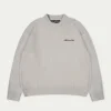 The Couture Club Sweatshirts-Couture Script Knitted Crew