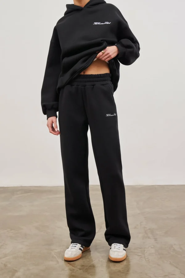 The Couture Club Tracksuits-Couture Script Straight Leg Joggers