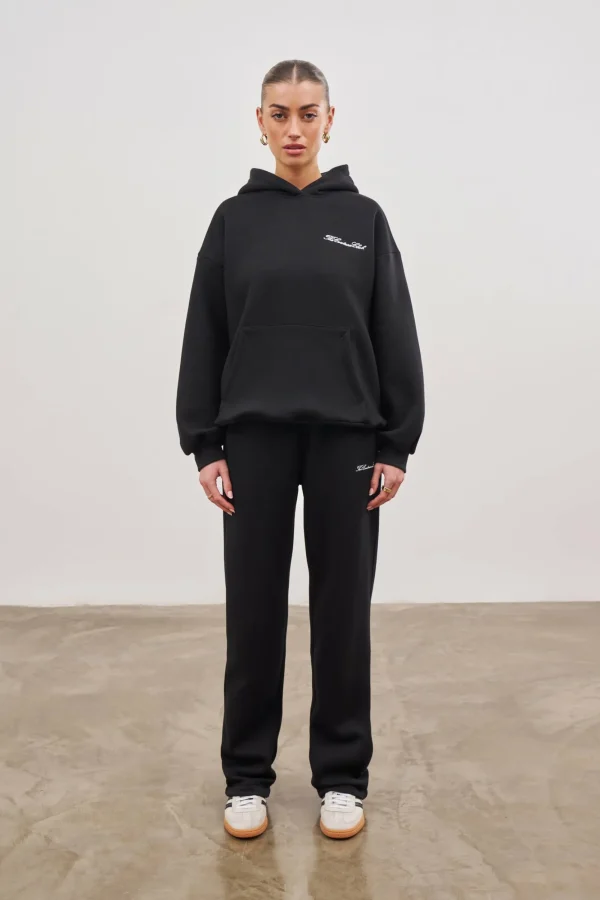 The Couture Club Tracksuits-Couture Script Straight Leg Joggers