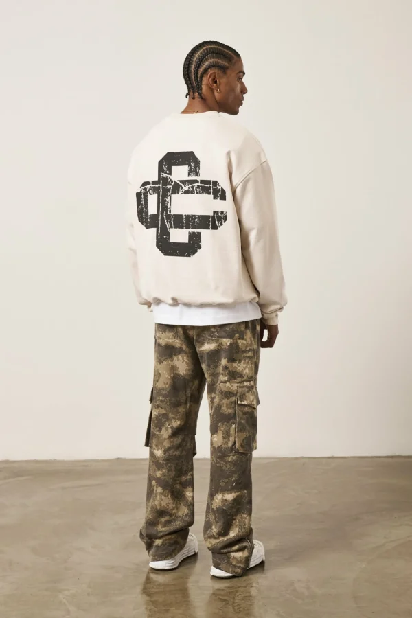 The Couture Club Sweatshirts-Cracked Emblem Sweatshirt