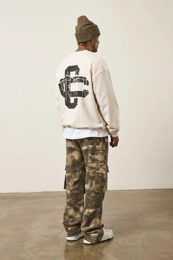 The Couture Club Sweatshirts-Cracked Emblem Sweatshirt