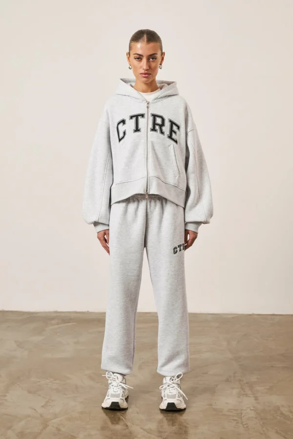 The Couture Club Tracksuits-Ctre Cropped Zip Through Hoodie