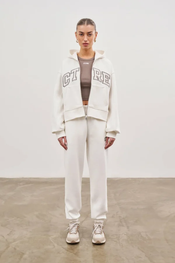 The Couture Club Tracksuits-Ctre Cropped Zip Through Hoodie