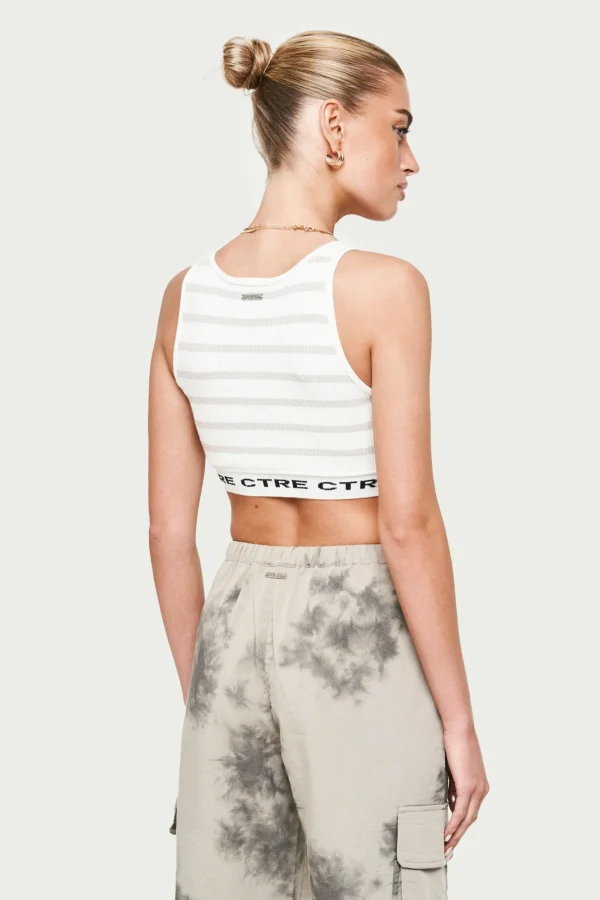 The Couture Club Tops-Ctre Knit Crop Top