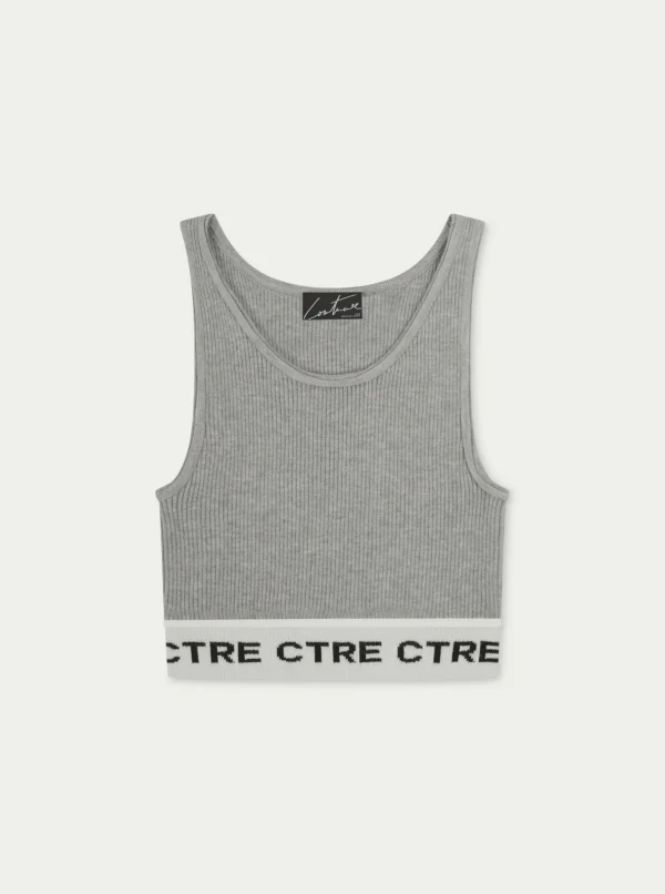 The Couture Club Tops-Ctre Knitted Vest Top