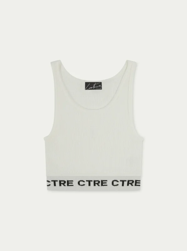The Couture Club Tops-Ctre Knitted Vest Top