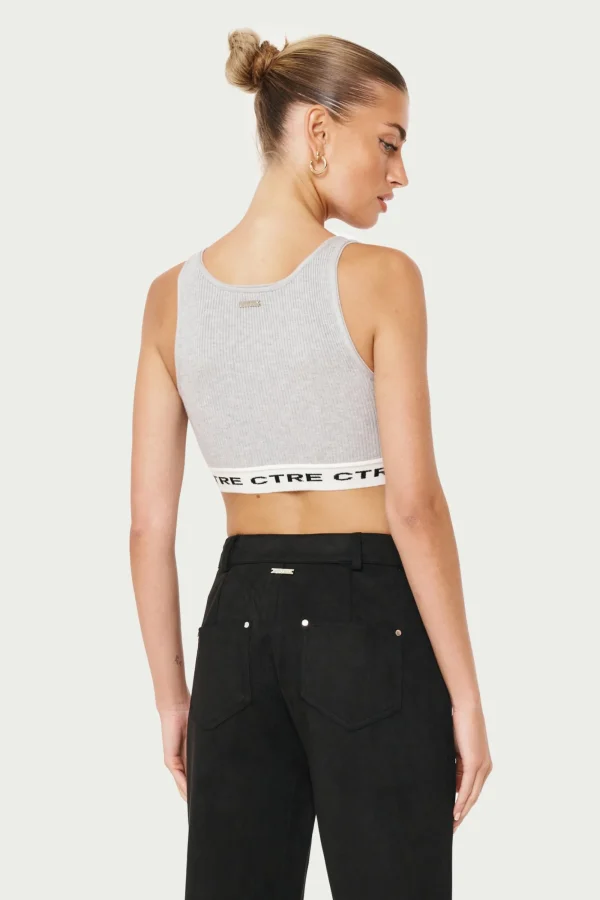 The Couture Club Tops-Ctre Knitted Vest Top