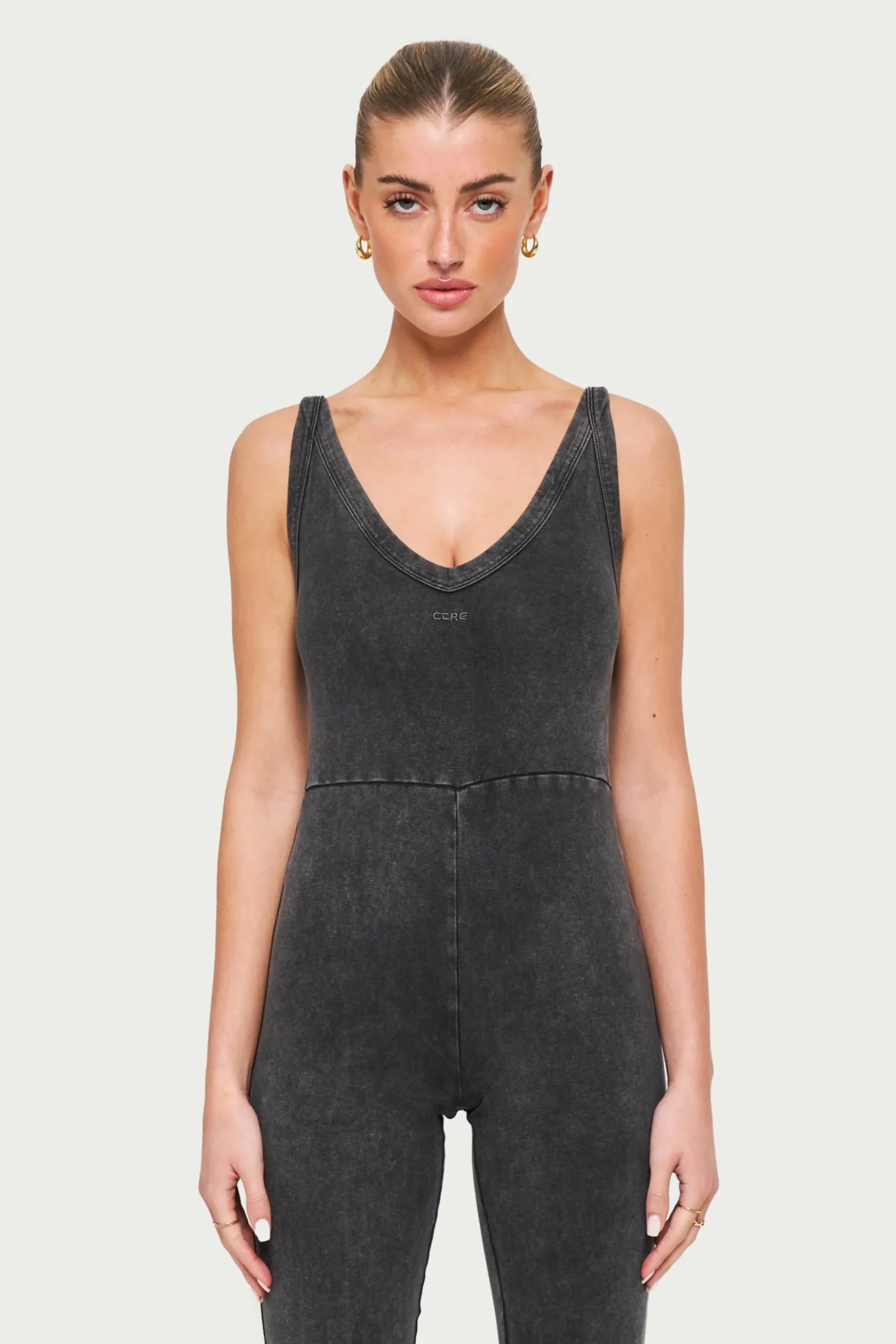 ctre_logo_scoop_neck_jump_0.webp The Couture Club Unitards-Ctre Logo Scoop Neck Jumpsuit