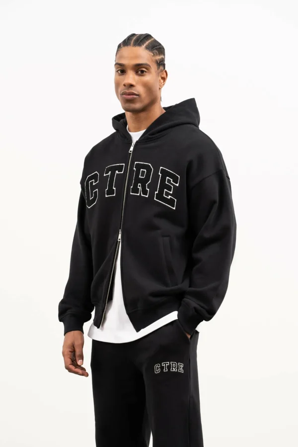 The Couture Club Hoodies-Ctre Zip Through Hoodie