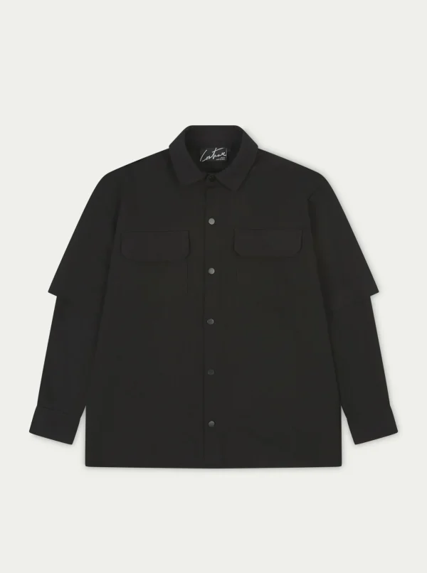 The Couture Club Shirts-Double Layer Shirt