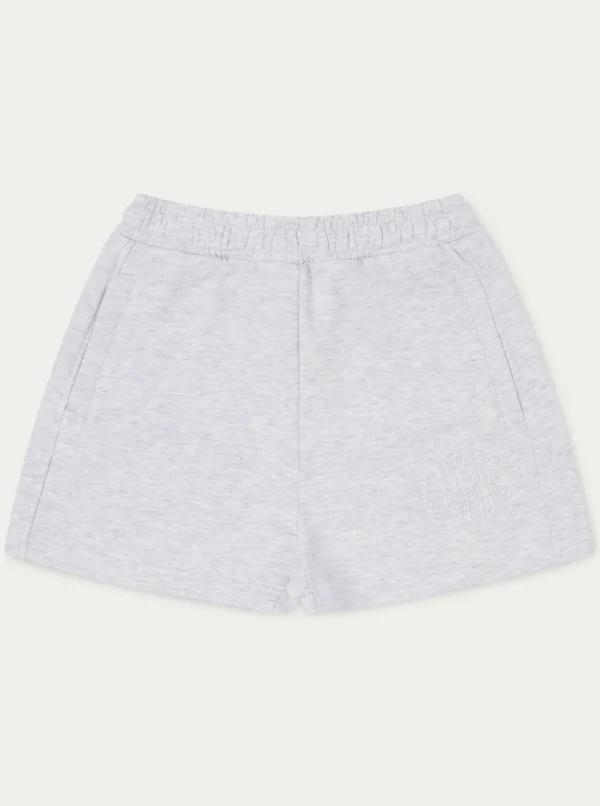 The Couture Club Shorts-Emblem Applique Jersey Shorts