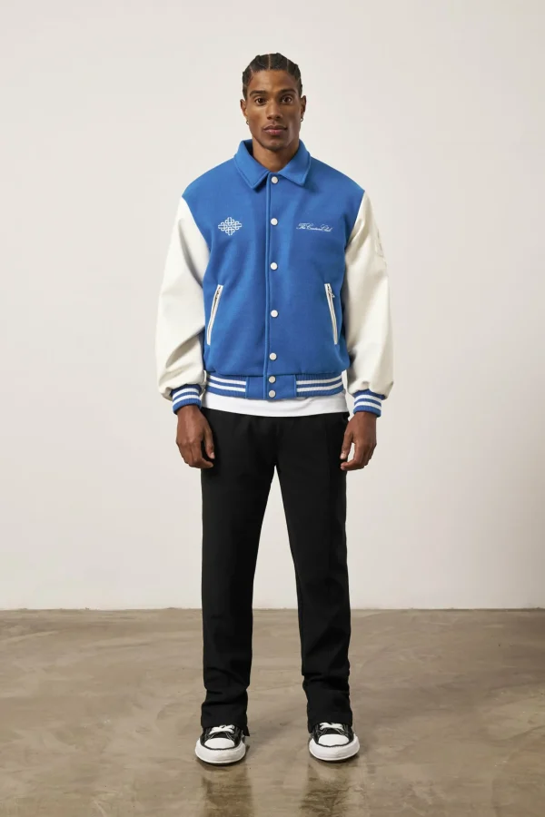 The Couture Club Coats & Jackets-Emblem Chenille Varsity Jacket