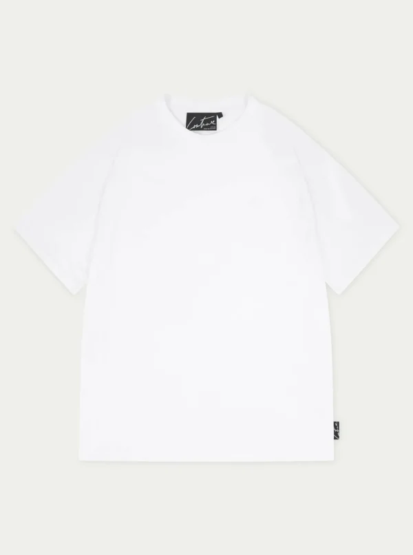 The Couture Club T-Shirts-Emblem Embroidered Slim Fit T-Shirt