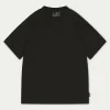 The Couture Club T-Shirts-Emblem Embroidered Slim Fit T-Shirt