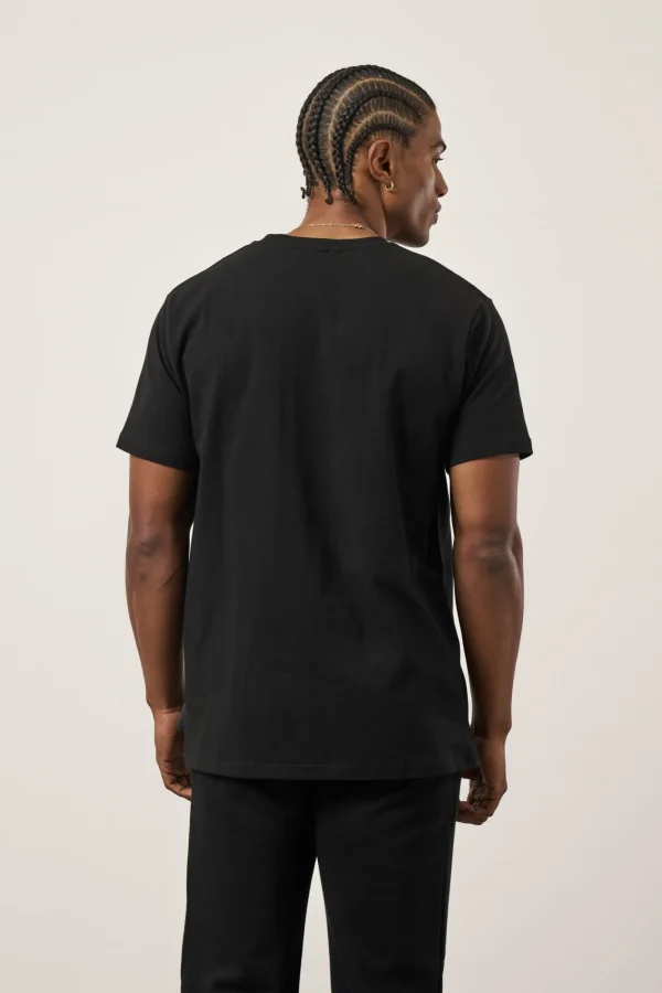The Couture Club T-Shirts-Emblem Embroidered Slim Fit T-Shirt