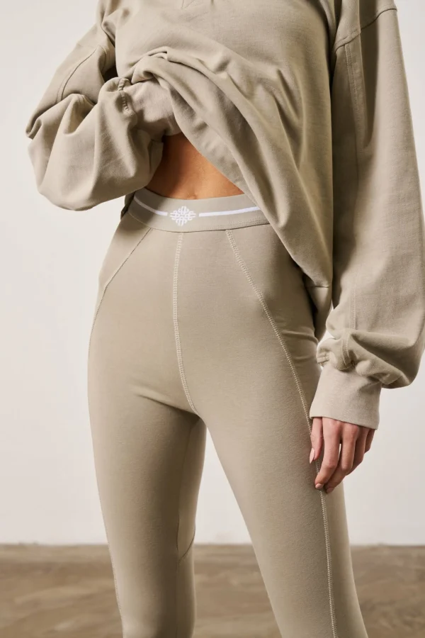The Couture Club Leggings-Emblem Jersey Leggings