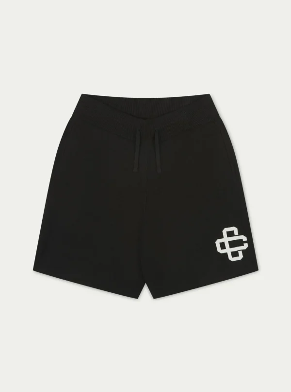 The Couture Club Twinsets-Emblem Knitted Shorts