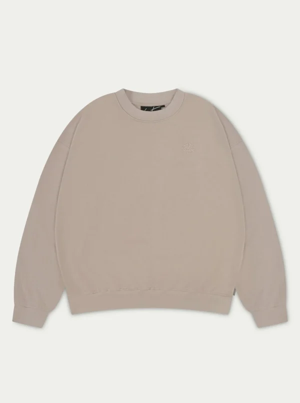 The Couture Club Sweatshirts-Emblem Oversized Sweatshirt