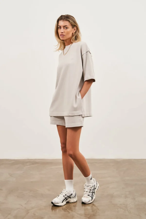The Couture Club Co-Ords & Sets-Emblem Oversized T-Shirt