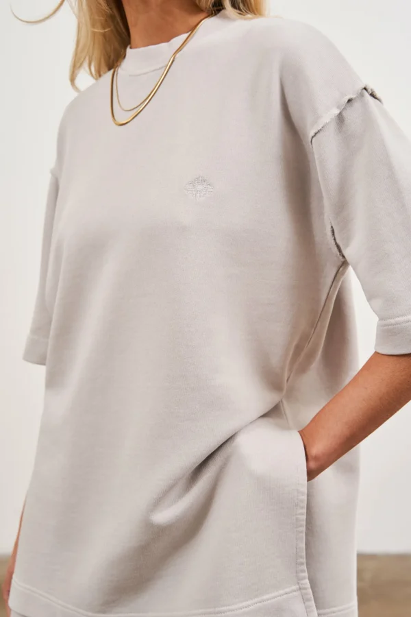 The Couture Club Co-Ords & Sets-Emblem Oversized T-Shirt