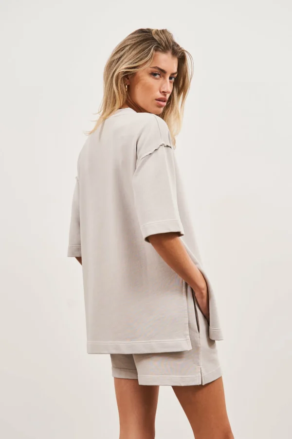 The Couture Club Co-Ords & Sets-Emblem Oversized T-Shirt