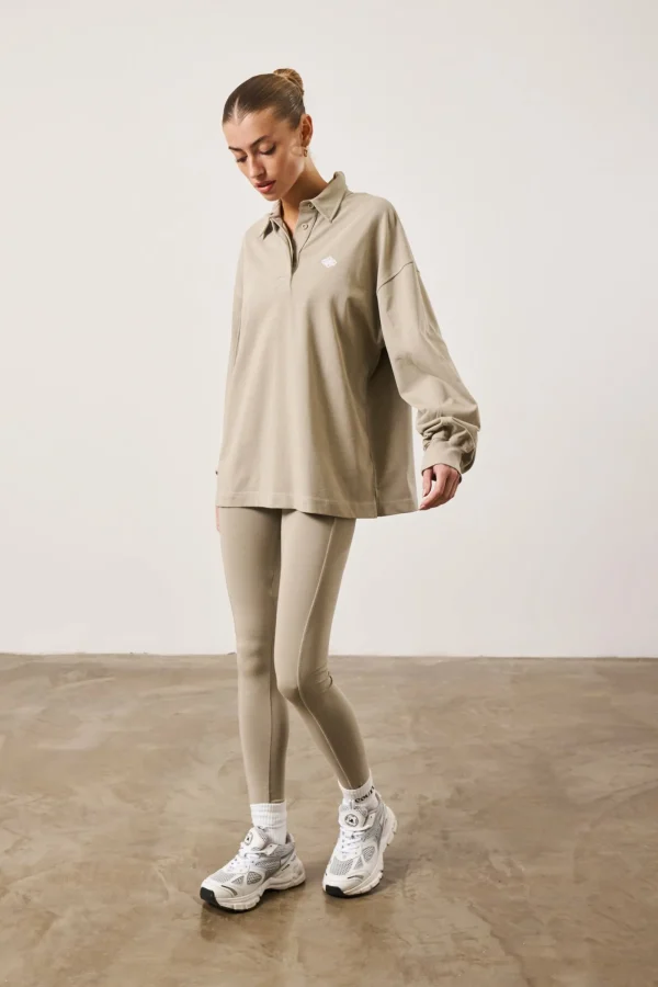 The Couture Club Tops-Emblem Polo Shirt