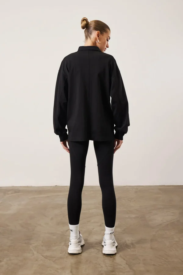 The Couture Club Tops-Emblem Polo Shirt