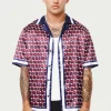 The Couture Club Shirts-Emblem Printed Resort Shirt