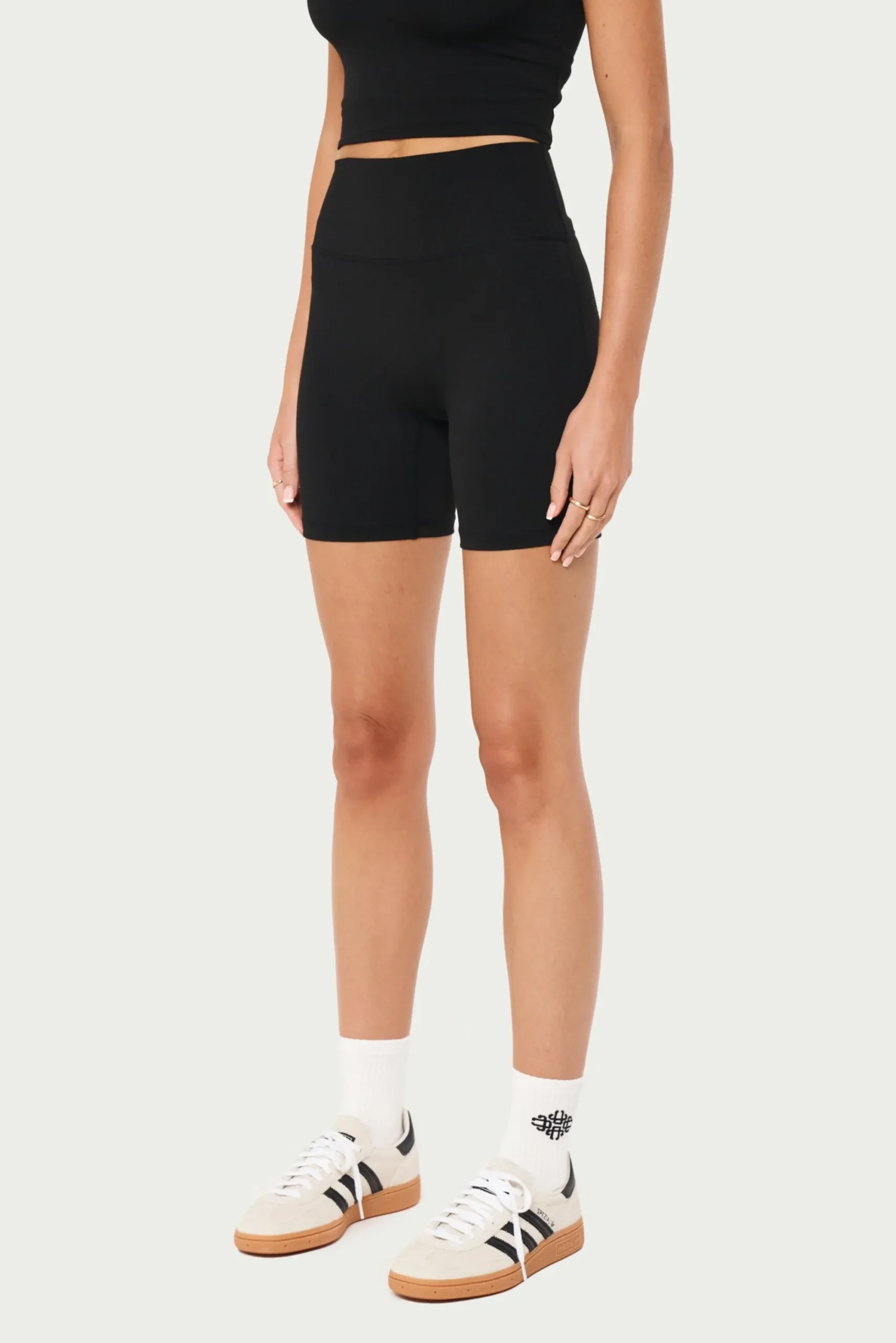 emblem_sculpting_cycling__1.webp The Couture Club Shorts-Emblem Sculpting Cycling Short- Black