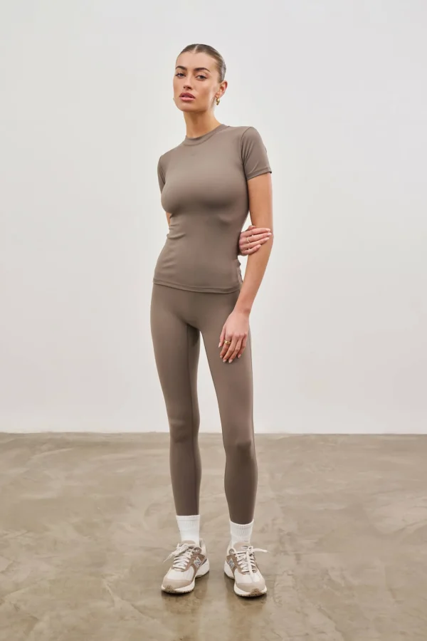 The Couture Club Leggings-Emblem Sculpting Stretch Leggings