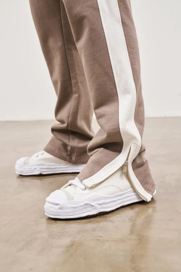 The Couture Club Bottoms-Emblem Side Panel Split Hem Joggers