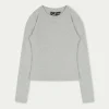 The Couture Club Tops-Emblem Soft Touch Jersey Long Sleeve Top