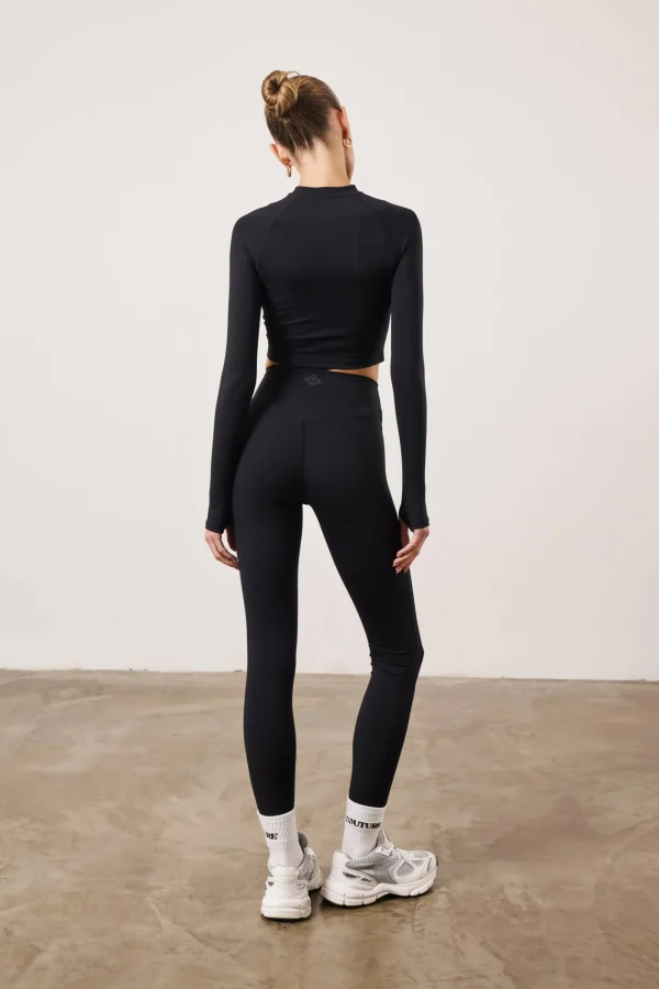 The Couture Club Leggings-Emblem Soft Touch Jersey Leggings