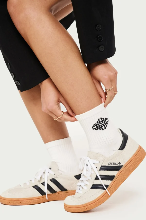 The Couture Club Socks-Emblem Sport Sock