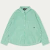 The Couture Club Co-Ords & Sets-Emblem Stripe Oversized Shirt