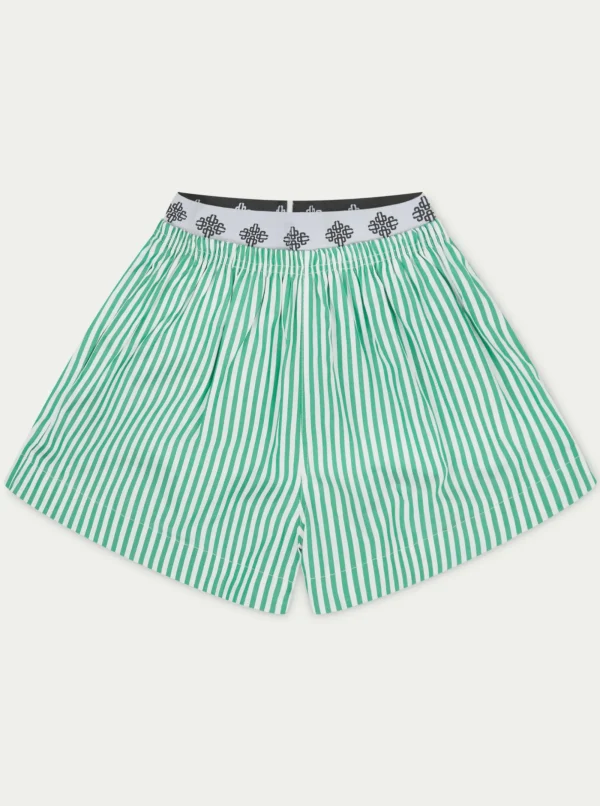 The Couture Club Co-Ords & Sets-Emblem Stripe Shorts