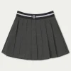 The Couture Club Co-Ords & Sets-Emblem Waistband Tennis Mini Skirt