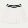 The Couture Club Co-Ords & Sets-Emblem Waistband Tennis Mini Skirt