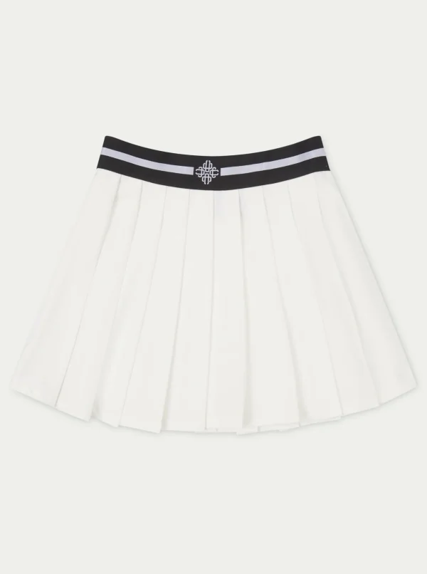 The Couture Club Co-Ords & Sets-Emblem Waistband Tennis Mini Skirt