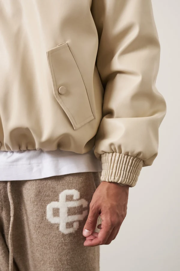 The Couture Club Coats & Jackets-Faux Leather Bomber