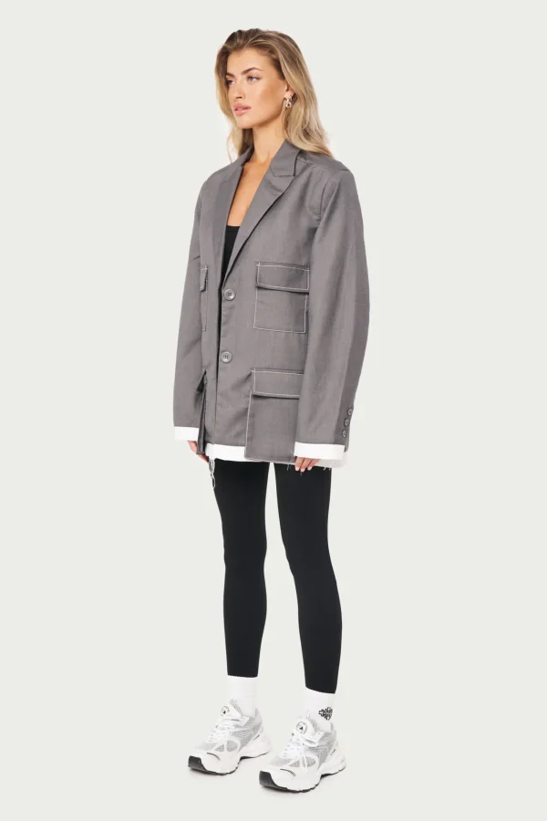 The Couture Club Coats & Jackets-Four Pocket Blazer Jacket