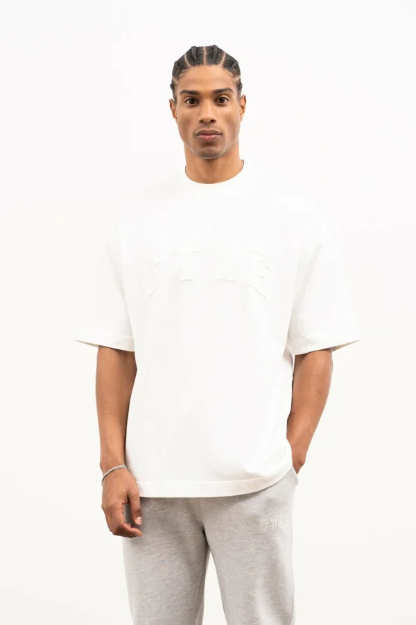 The Couture Club T-Shirts-Heavyweight Ctre Applique T-Shirt