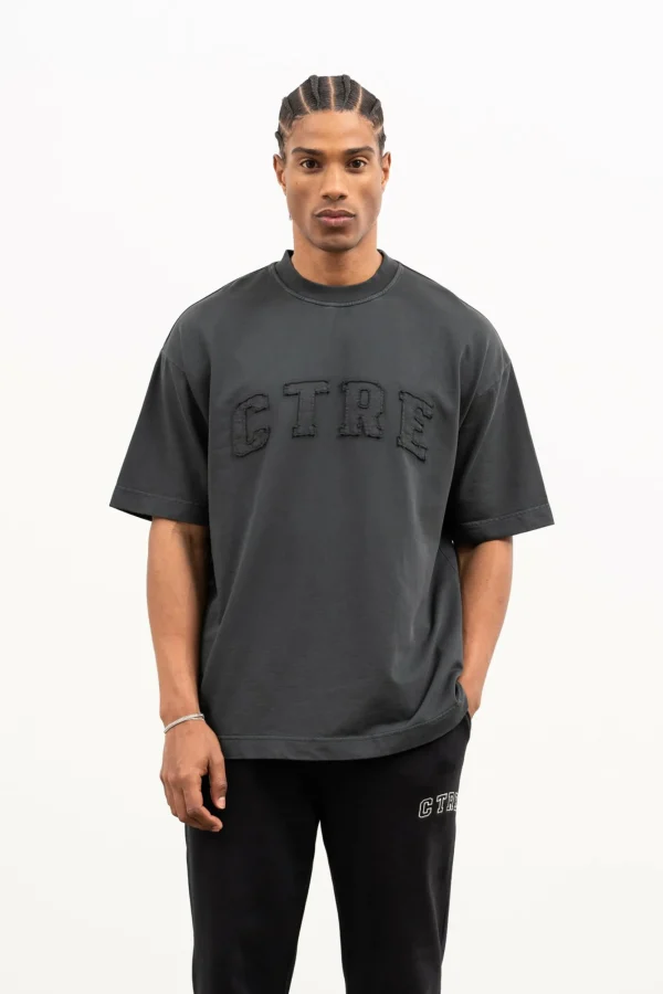The Couture Club T-Shirts-Heavyweight Ctre Applique T-Shirt